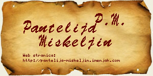 Pantelija Miškeljin vizit kartica